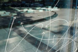 The Mistake of this Book is to be a Book, drawing on window, exhibition, by Jian Haake (ohjian)