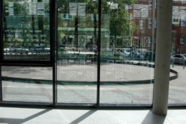 The Mistake of this Book is to be a Book, drawings on window, exhibition, by Jian Haake (ohjian)